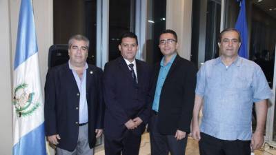 Luis Ferraté, Edgard Rueda, Erickson Escobar y Karim Qubain