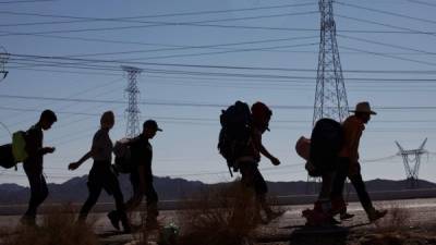 Miles de migrantes centroamericanos han cruzado México en los últimos días para intentar ingresar ilegalmente a Estados Unidos./EFE.