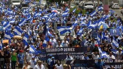 Desde que comenzó la crisis sociopolítica a consecuencia de unas fallidas reformas al seguro social, se contabilizan entre 277 y 351 personas asesinadas. Foto: AFP