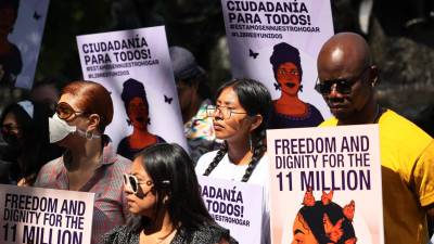 Manifestantes realizaron protestas en varias ciudades exigiendo ciudadanía para los dreamers.