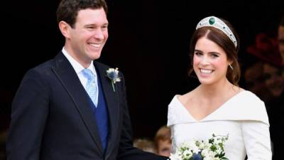 La Princesa Eugenia se casó en 2018 con Jack Brooksbank en una ceremonia religiosa celebrada en la Capilla de San Jorge del Castillo de Windsor, Inglaterra.