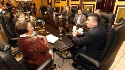 El pleno de magistrados de la corte Suprema de Justicia.