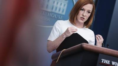 La portavoz de la Casa Blanca, Jen Psaki, este 14 de marzo de 2022.