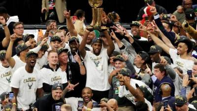 Los Bucks se consagraron campeones de la NBA. Foto AFP.