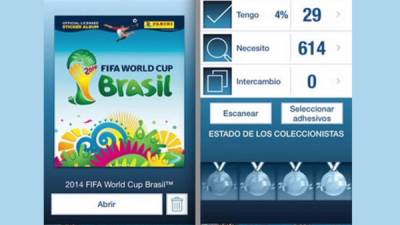 La app es la 'Panini Collectors' está disponible en español.