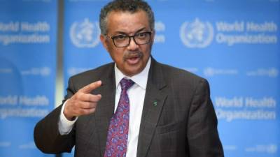 Tedros Adhanom, el director general de la Organización Mundial de la Salud. AFP