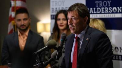 El candidato republicano Troy Balderson se proclamó vencedor de las elecciones especiales en Ohio, una prueba de fuego para el Gobierno de Trump./AFP.