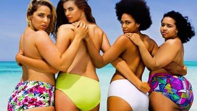 Robyn Lawley, Jada Sezer, Shareefa J y la blogger Gabi Gregg.