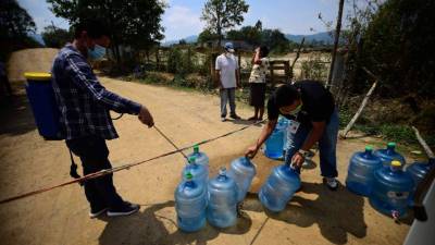 LA PRENSA visitó el miércoles el poblado de Santa Catarina, en La Esperanza, Intibucá, adonde se han reportado varios casos de COVID-19. Fotos Yoseph Amaya