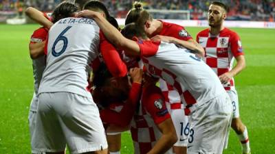 Croacia le ganó a Eslovaquia y así logró su clasificación a la Eurocopa 2020. Foto AFP