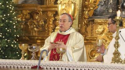 El cardenal Óscar Andrés Rodríguez