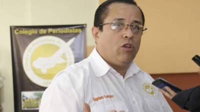 El presidente del CPH, Dagoberto Rodríguez, leyó un comunicado en el Congreso Nacional.