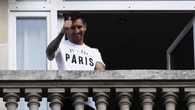 Leo Messi fue recibido en París como un rey. Foto AFP.