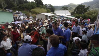 Armando Calidonio dio la bienvenida a los liberales de El Merendón.
