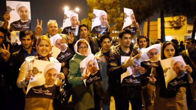 Los iraníes celebraron en Teherán el pacto logrado en Ginebra.