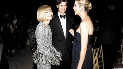 Anna Wintour, Jared Kushner, Ivanka Trump==The Fashion Group International 'NIGHT OF STARS' 2008 Gala: The Alchemists==Cipriani Wall Street, NYC==October 23, 2008==© Patrick McMullan==Photo - BILLY FARRELL/PatrickMcMullan.com====