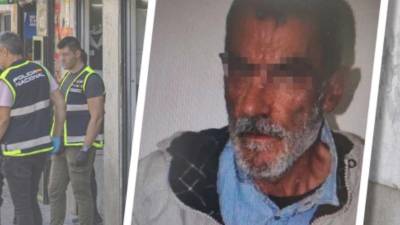 El arresto del sospechoso fue a unos pocos metros del lugar del crimen en Madrid, España.