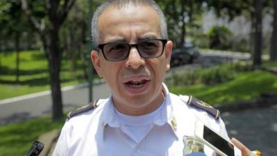 En la imagen, el director de la Policía Nacional Civil (PNC) de El Salvador, Howard Cotto. EFE/Archivo.