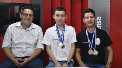 Francisco soriano, Carlos Calderón y Emerson Aldana.