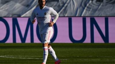 Hazard ha sufrido su décima lesión muscular desde que fichó por el Real Madrid en junio de 2019. Foto AFP.