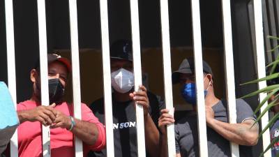 Los migrantes centroamericanos protestaron el fin de semana contra las redadas de las autoridades mexicanas.