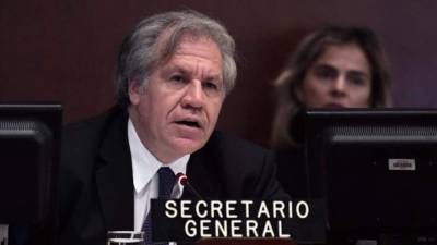 En la imagen, el secretario general de la Organización de Estados Americanos (OEA), Luis Almagro. EFE/Archivo