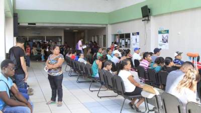 Una vista de la regional del Seguro Social en San Pedro Sula.