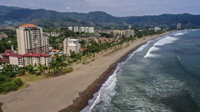 Vista de la zona de las playas Jacó, en Costa Rica.