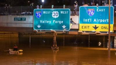 Nueva York y Nueva Jersey fueron golpeadas con fuertes lluvias y graves inundaciones por la tormenta Ida./AFP.