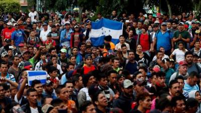 El pasado 13 de junio una caravana de hondureños salió de San Pedro Sula debido al desempleo y la violencia en su país, con la intención de alcanzar el denominado sueño americano. EFE