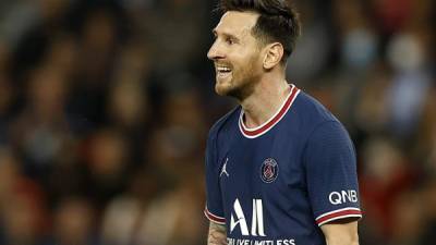 Leo Messi todavía no sabe lo que es marcar un gol con la camiseta del PSG. Foto EFE.