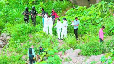 El cuerpo de Edwin David Martínez fue hallado ayer.