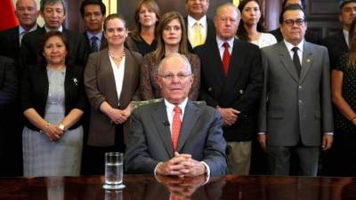 Kuczynski se convirtió en el primer mandatario en ejercicio en renunciar a su cargo por el escándalo de corrupción de Odebrecht. //AFP.