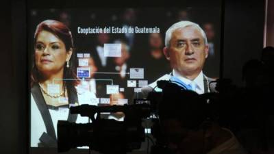 Según la Cicig Baldetti y Pérez Molina lideraron una red criminal, en la que están involucradas grandes empresas. EFE