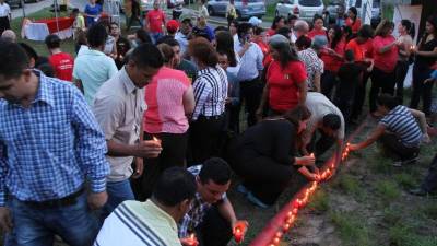 La actividad se desarrolló en un jardín del bulevar del norte.