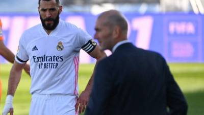 Benzema es una baja sensible en la zona ofensiva del Real Madrid. Foto AFP.