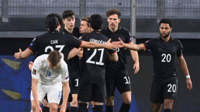 Alemania goleó sin problemas (3-0) a Islandia en su debut en la fase europea de clasificación para el Mundial 2022. Foto AFP.