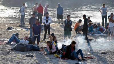 Foto de archivo de migrantes en México. AFP