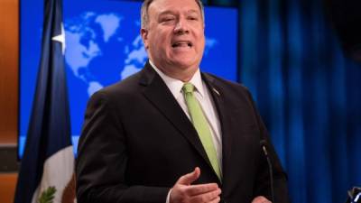 El jefe de la diplomacia de Estados Unidos, Mike Pompeo. Foto: AFP