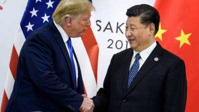 El presidente de EEUU Donald Trump y el líder chino Xi Jinping. Foto: AFP/Archivo