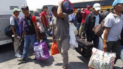 Integrantes de la caravana llegaron a la Casa del Peregrino donde se les brinda alimentos y atención médica, en Ciudad de México. EFE