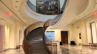 Fotografía del 17 de abril de 2017, que muestra el interior del Museo de la Revolución Americana que abrirá el próximo miércoles en la ciudad de Filadelfia (EE.UU). Este museo, considerado el más patriota del país, revive el espíritu nacional, revolucionario e inconformista de una época convulsa que desembocó en la independencia del país. EFE