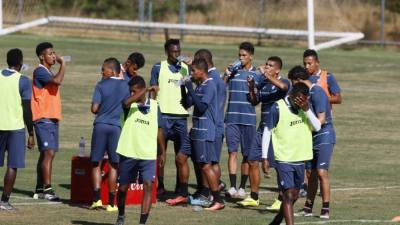 La Sub 23 de Honduras tuvo su primer entrenamiento en Brasilia. Foto Juan Salgado/Enviado Especial