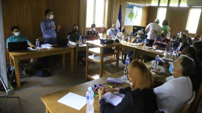 Miembros del Ejército, alcaldía y el ICF se reunieron en SPS. Foto: Franklyn Muñoz