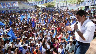El candidato Juan Orlando Hernández fue respaldado por los nacionalistas.