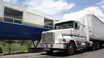 Paso fronterizo de El Amatillo, entre Honduras y El Salvador.