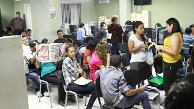 Diariamente llegan más de cien personas a la Secretaría en busca de un empleo.