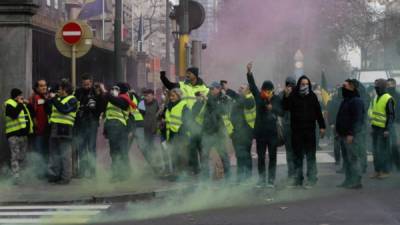 Los Chalecos Amarillos convocaron una masiva protesta contra el Gobierno de Macron en los Campos Elíseos de París para este sábado./AFP.
