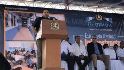 El presidente Morales atendía un evento en la comunidad de Jutiapa en Guatemala.