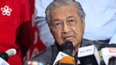 El primer ministro malasio, Mahathir Mohamad. EFE/Archivo